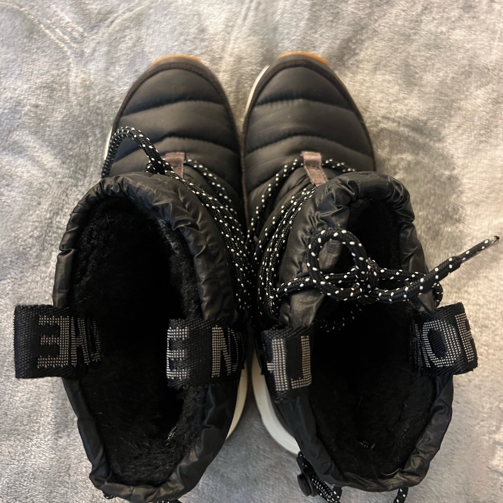 North Face Black Quilted Winter Boots